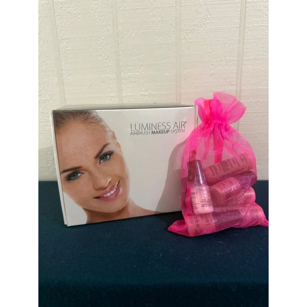 NIB! Luminess Airbrush Makeup System PC-250BK with Silk Foundations & Cosmetics